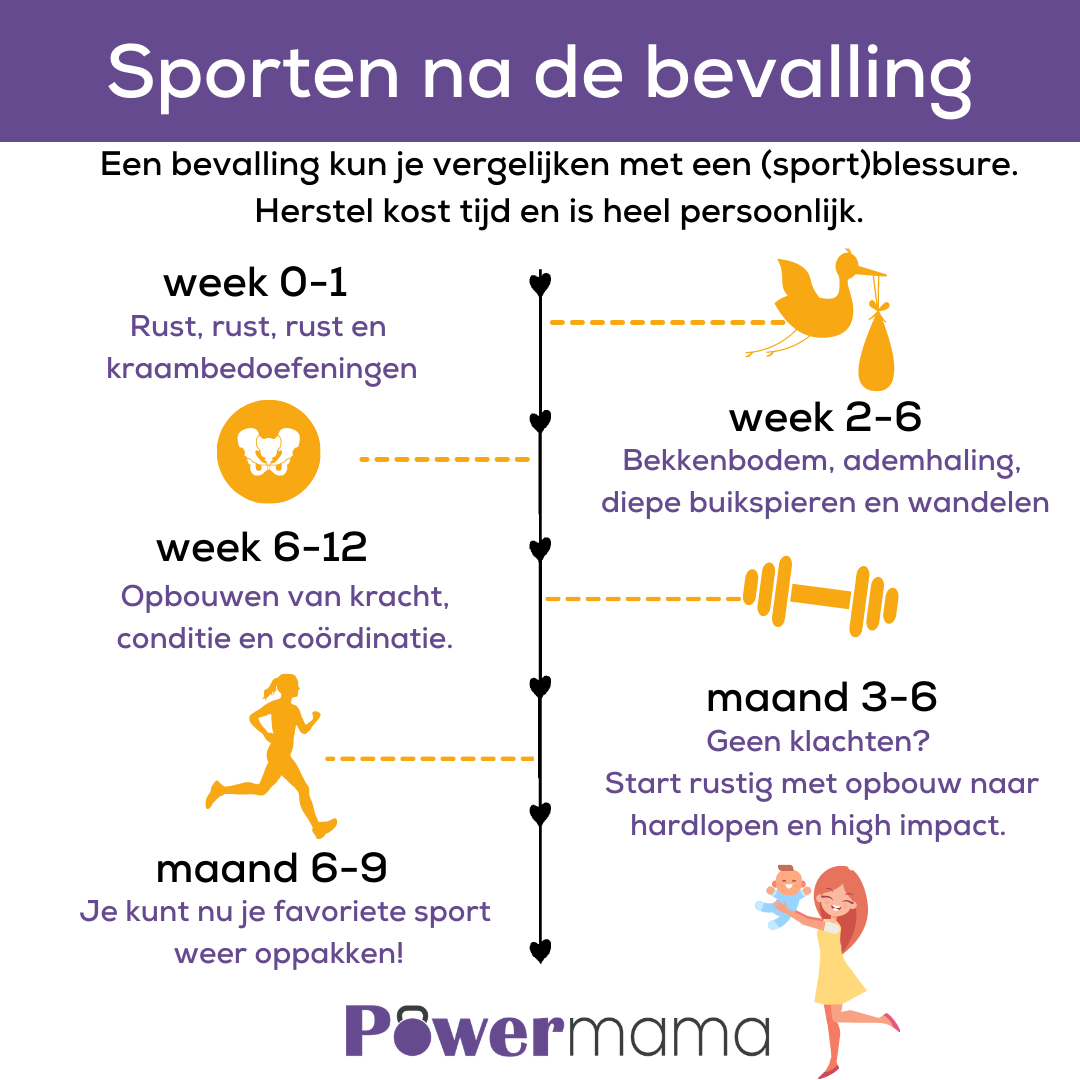 Logisch Raad plotseling Sporten na de bevalling (inclusief oefeningen en tijdlijn) - PowerMama